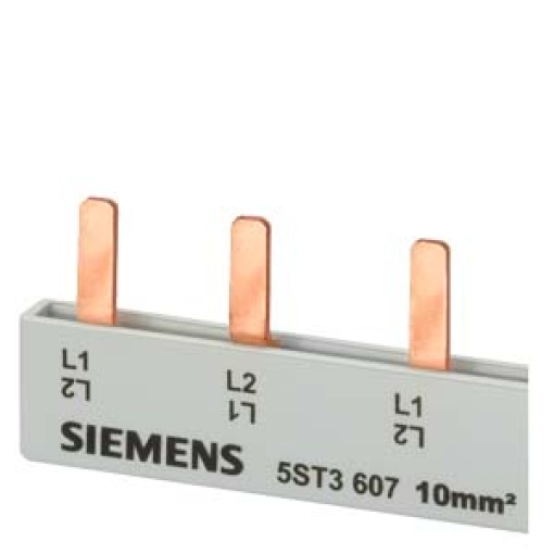 Pin busbar 16 mm² connection 6 x 2phase safe to touch
