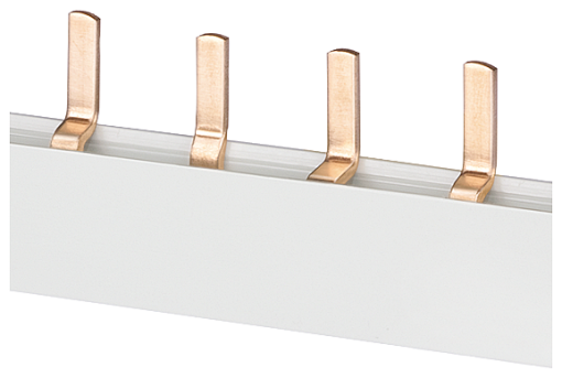 Pin busbar 16 mm² connection 3 x 4phase safe to touch