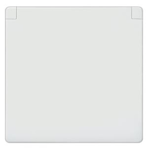 DELTA isystem socket cover with hinged lid without insert electric white