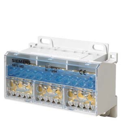 Distribution block 4pole 125 A 690V Input 1x 2535 mm2 Output 4x 167x 1