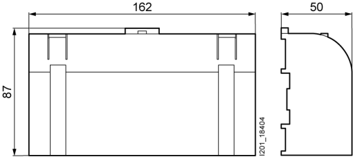 Distribution block 4pole 160 A 500V Input 1x 1035 mm2 Output 3x 6258x
