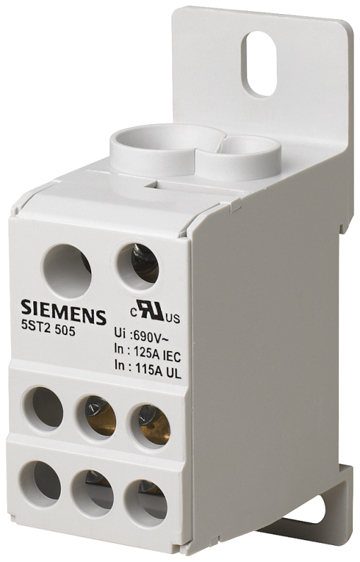 Distribution block 1pole 125 A 690V Input 1x 10351x 616 mm2 Output 6x