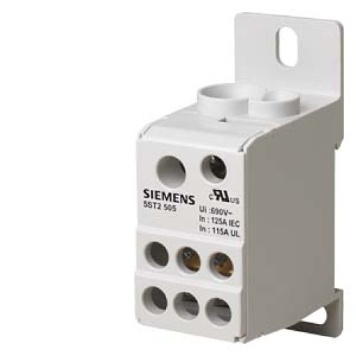 Distribution block 1pole 125 A 690V Input 1x 10351x 616 mm2 Output 6x
