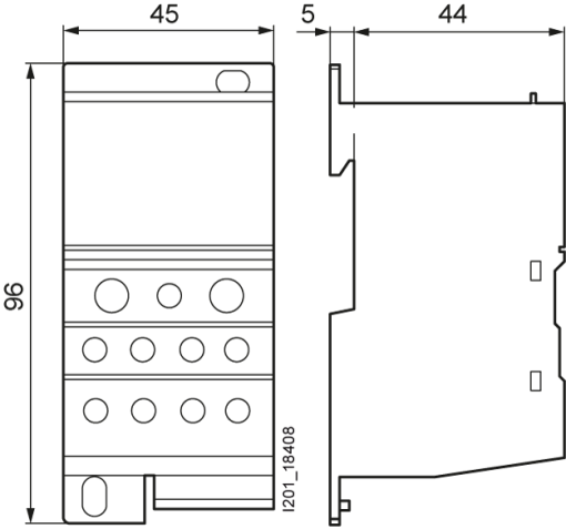 Distribution block 1pole 250 A 690V Input 1x 35120 mm2 Output 2x2525