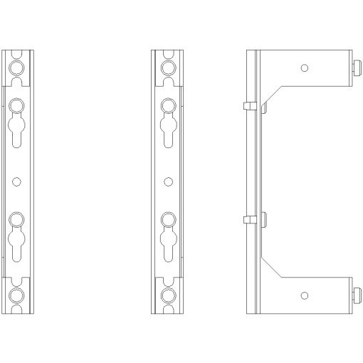 ALPHA BIGPack DIN rail holder for 2 DIN rails designed for 15 mm DIN rail