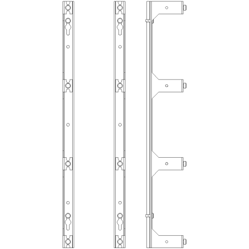 ALPHA BIGPack DIN rail holder for 4 DIN rails designed for 15 mm DIN rail