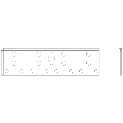 ALPHA DIN cabinet connector for ALPHA cabinets lug at the back IP4355