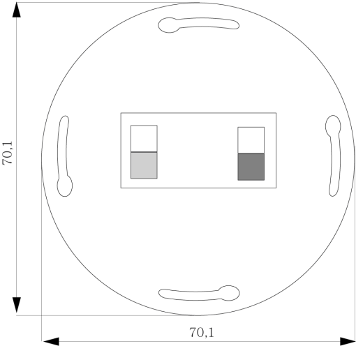 DELTA loudspeaker connection socket single 25V AC 60V DC