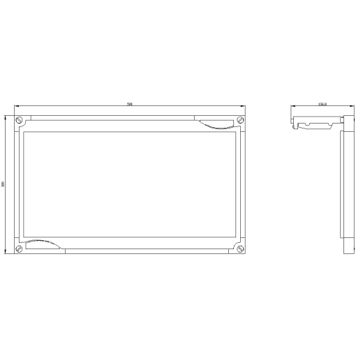ALPHA 400630 DIN reserve section cover assembly kit with support 40 mm deep