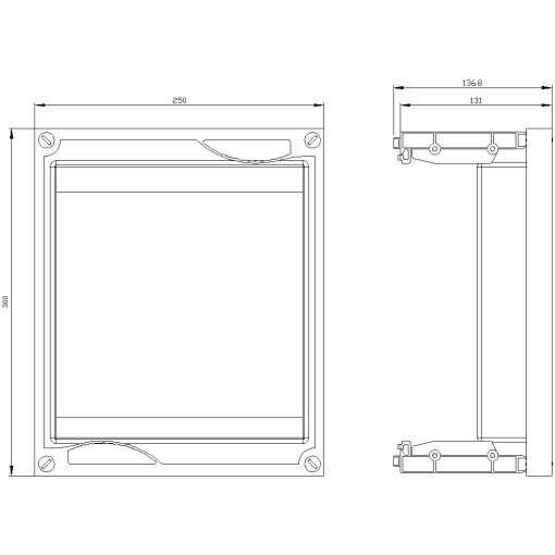 ALPHA 400630 DIN assembly kit for SR60 busbar Nsystem 60 mm 3pole