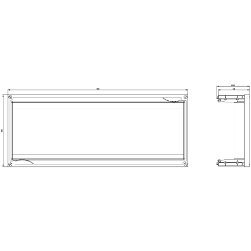 ALPHA 400630 DIN assembly kit for SR60 busbar Nsystem 60 mm 3pole