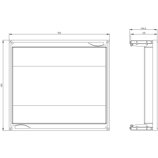 ALPHA 400630 DIN assembly kit for SR60 busbar Nsystem 60 mm 3pole