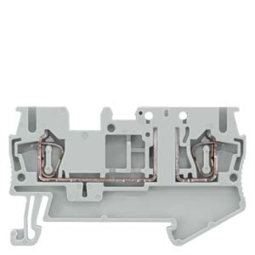 Isolating terminal for isolating plug with springloaded connection crossse