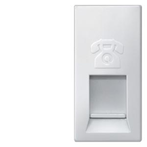 DELTA msystem mod jack UAE connection socket CAT3 RJ11 64 with shutter alu
