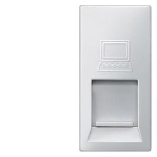 DELTA msystem mod jack UAE connection socket CAT5 RJ45 88 with shutter alu