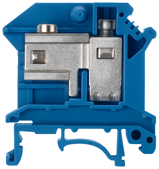 N conductor isolating terminal with screw terminal crosssection 10 mm2 wid