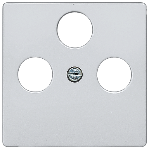 DELTA isystem cover plate for TVRFSAT 3hole aluminum metallic