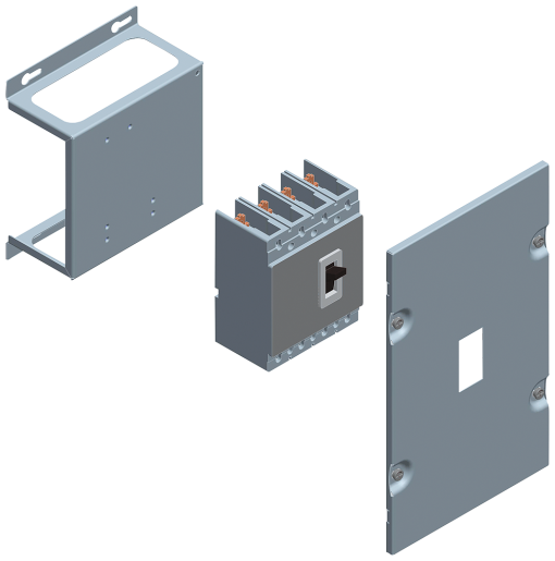 ALPHA 630 Universal Assembly kit VL400RCD module Height600 mm Width250 m