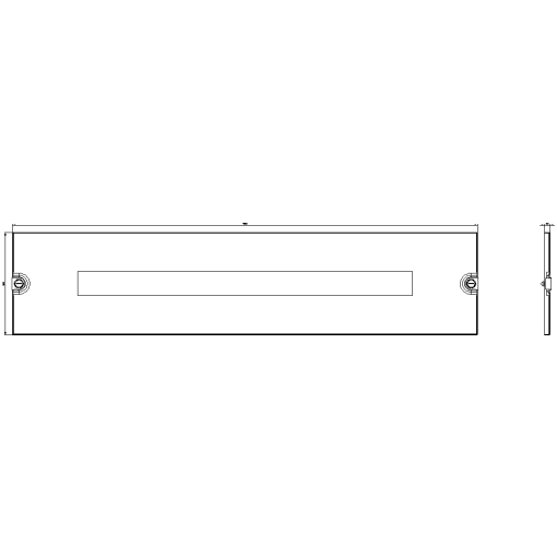 ALPHA 630 Universal Section cover with cutouts 1x 36 MW Clearance between r