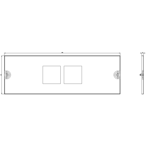 ALPHA 630 Universal Section cover for 4 measuring instruments 96x 961 chang