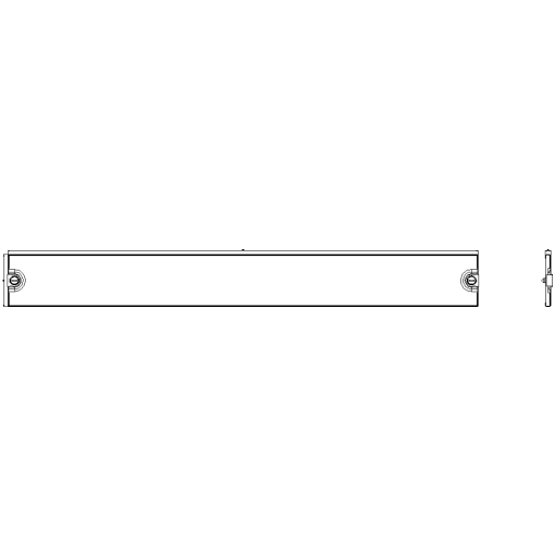 ALPHA 630 Universal Section cover without cutouts H100 mm W900 mm