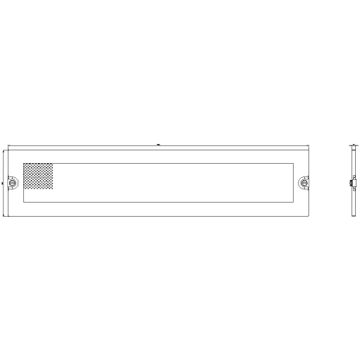 ALPHA 630 Universal Section cover with ventilation holes H200 mm W900 mm