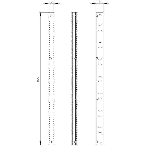 ALPHA 630 Universal Stay H1600 Vertical 2 units