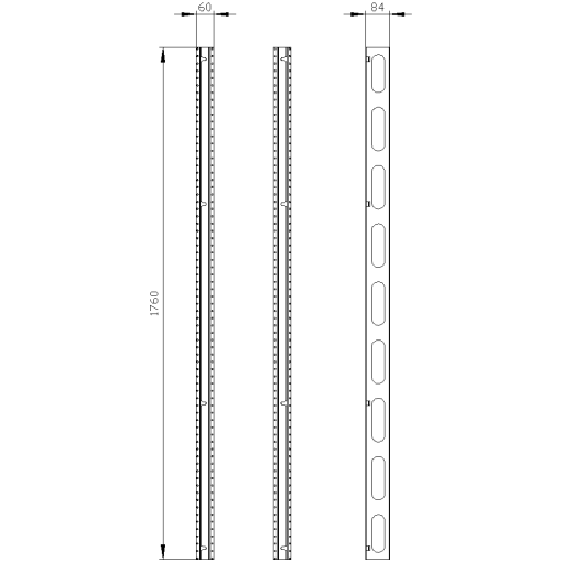 ALPHA 630 Universal Stay H1800 Vertical 2 units