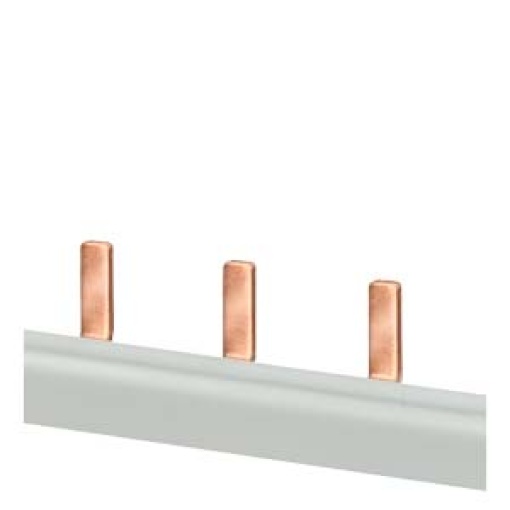 Pin busbar 1phase 10 mm² 13 pins insulation gray