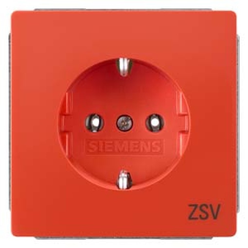 DELTA style socket outlet with ZSV inscription orange