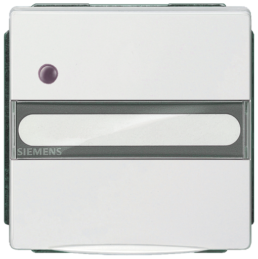 DELTA style SCHUKO socket outlet with hinged lid labeling field status indi