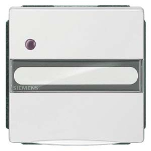 DELTA style SCHUKO socket outlet with hinged lid labeling field status indi