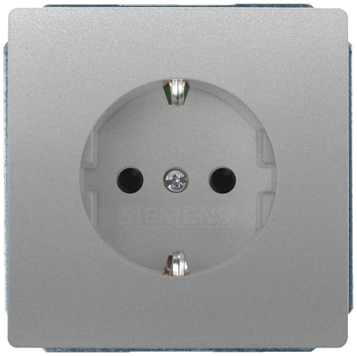 DELTA style SCHUKO socket outlets with increased touch protection platinum m