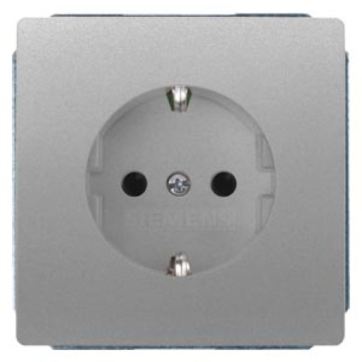 DELTA style SCHUKO socket outlets with increased touch protection platinum m
