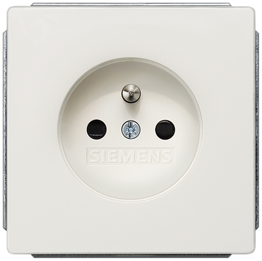 DELTA style socket outlet with center grounding pin with incr touch protecti