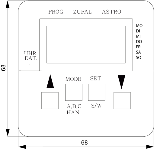 DELTA style shutterblind control Comfort complete unit titanium white