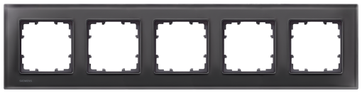 DELTA miro glass black frame quintuple