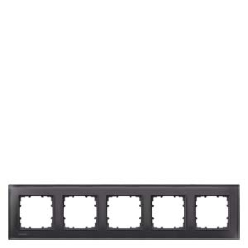 DELTA miro glass black frame quintuple