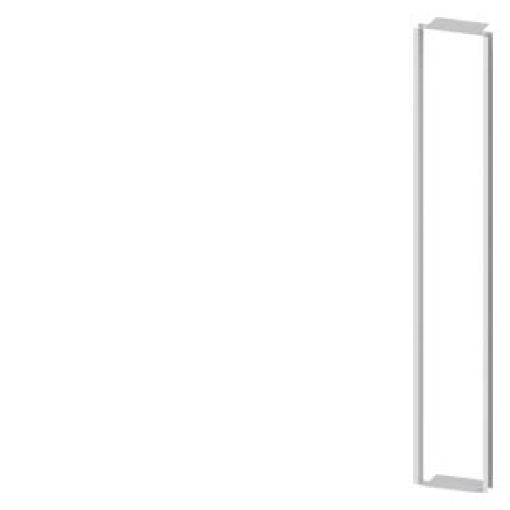 Cover frame for recessed stay installation H1800 W250 mm sheet steel