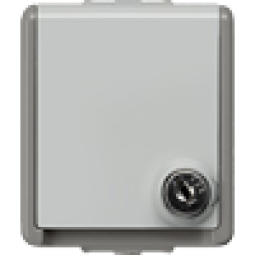 DELTA fläche IP44 surfacem SCHUKO socket outlet lockable in double pack