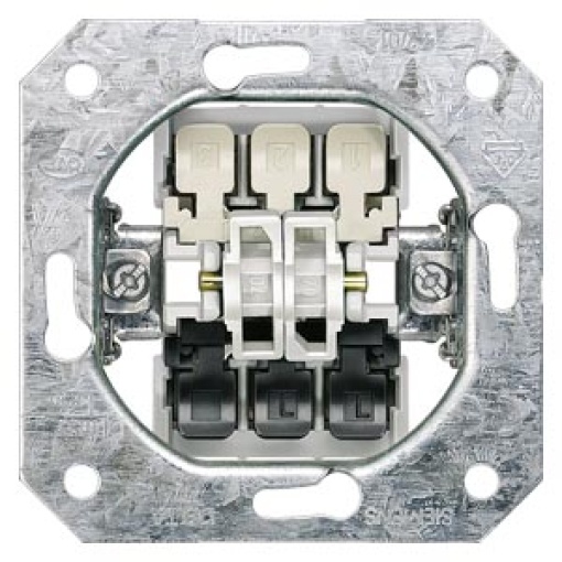 DELTA insert flushm double pushbutton double without claws 1 NO 1 CO