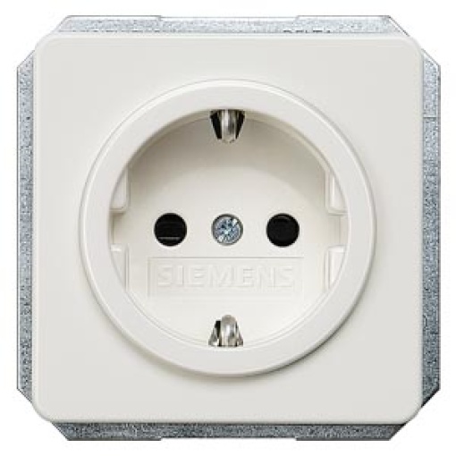DELTA profil SCHUKO socket outlet with increased touch protection titanium w
