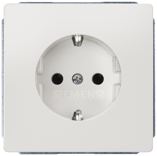 DELTA style SCHUKO socket outlets with increased touch protection titanium w