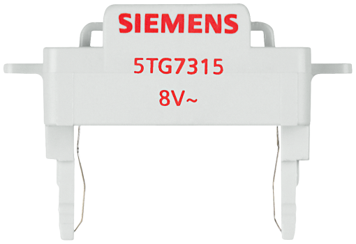 DELTA switch and pushbutton LED insert for control function 8V50Hz red