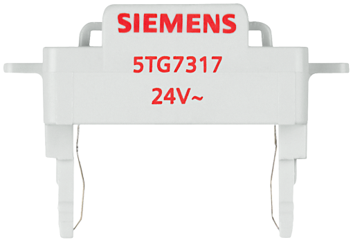 DELTA switch and pushbutton LED insert for control function 24V50Hz red