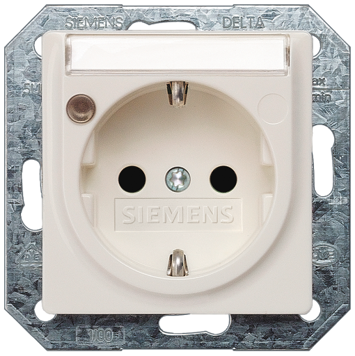 DELTA isystem socket outlet with labeling field incr touch protfunction 
