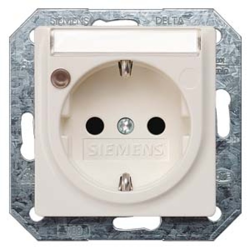 DELTA isystem socket outlet with labeling field incr touch protfunction 