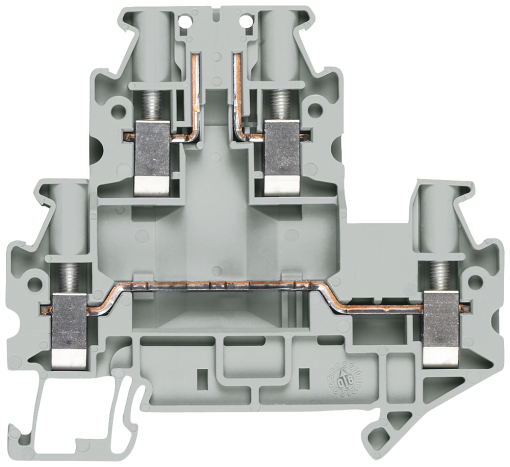 Twotier terminal with screw connection terminal size 40 mm2 terminal width