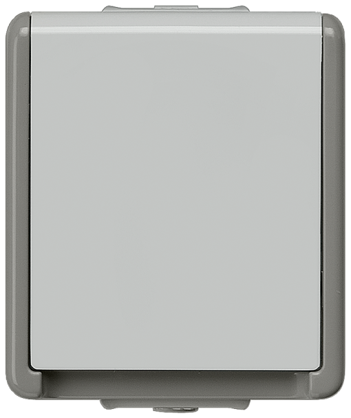 DELTA fläche IP44 surfacem SCHUKO socket outlet single with incr touch p