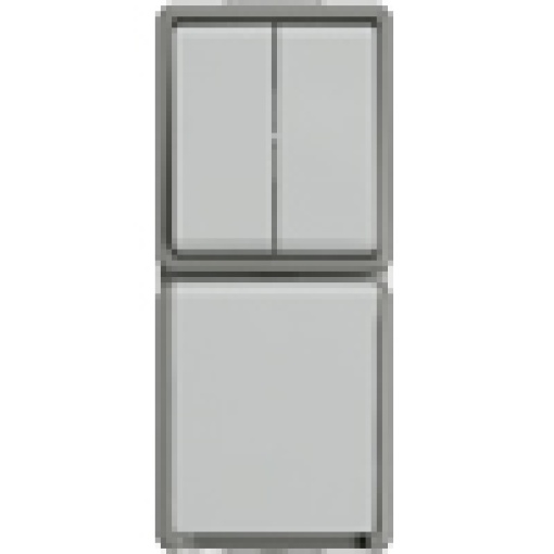DELTA fläche IP44 surfacem combination of twocircuit switch and socket out